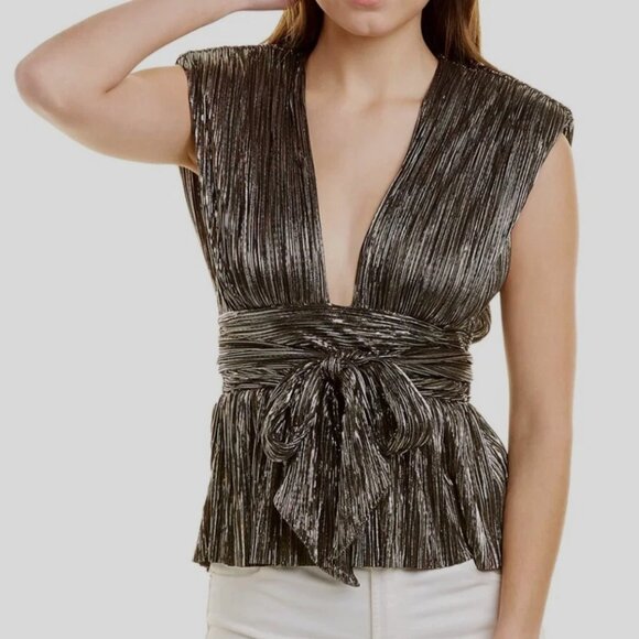 Sabina Musayev Black Shelby top - Picture 1 of 4